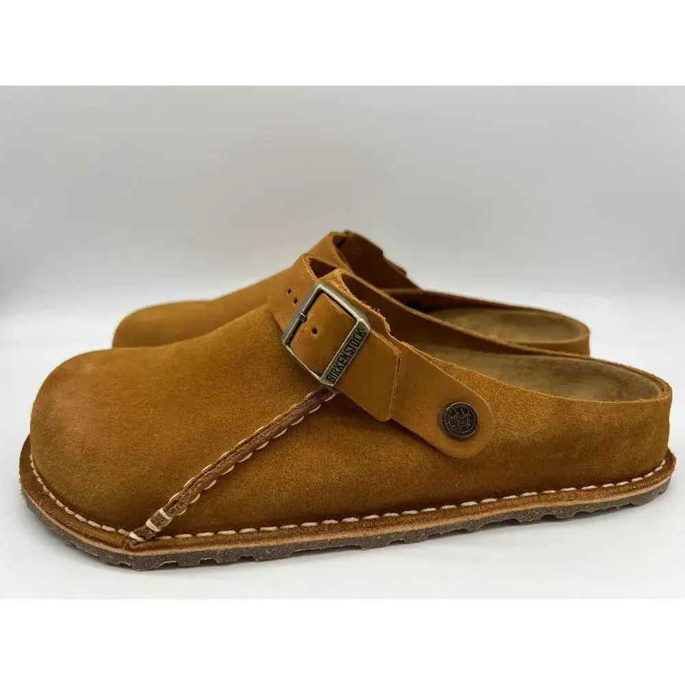 Birkenstock Lutry Premium Suede Leather Clog Mink Men's Size 9 New